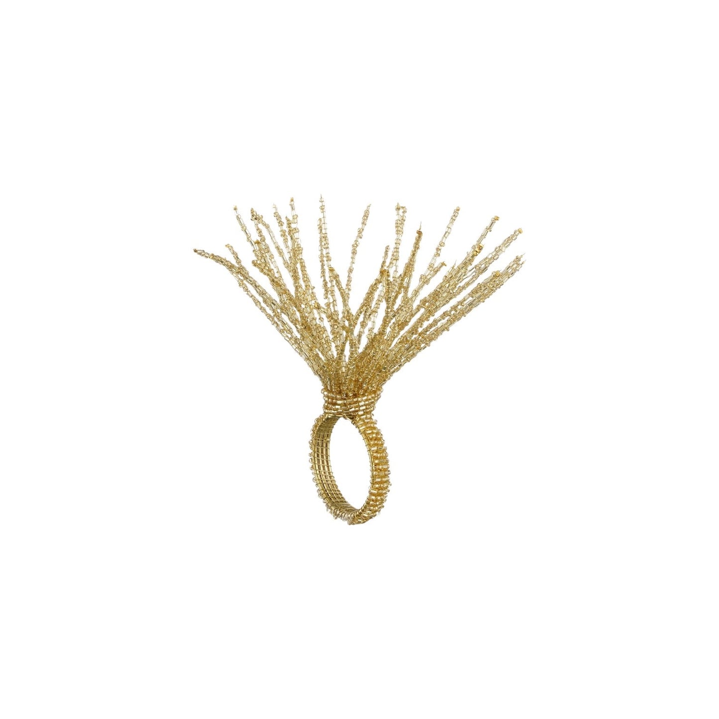 NAPKIN RING 2 X 6 X 10 CM TASSEL GOLD