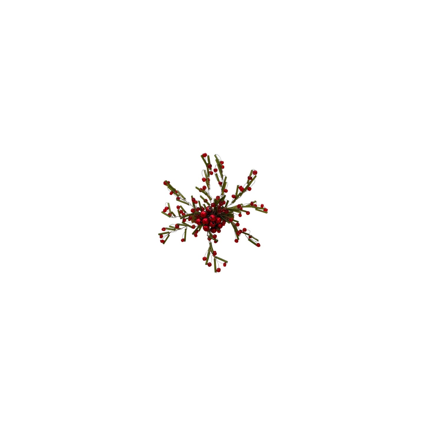 NAPKIN RING BEADS RED AND GREEN
