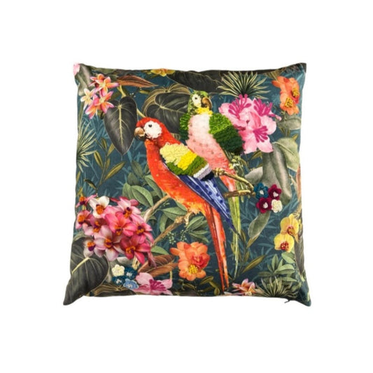 PARROT FLEURY HANDMADE CUSHION