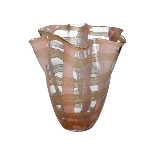 PEACH VASE GLASS