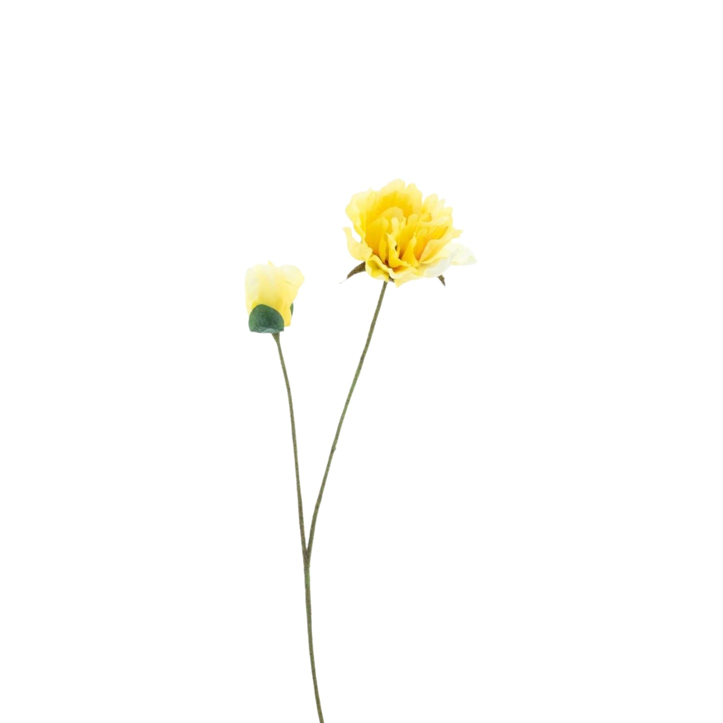 PEONY SAFIER SPRAY YELLOW 73 CM