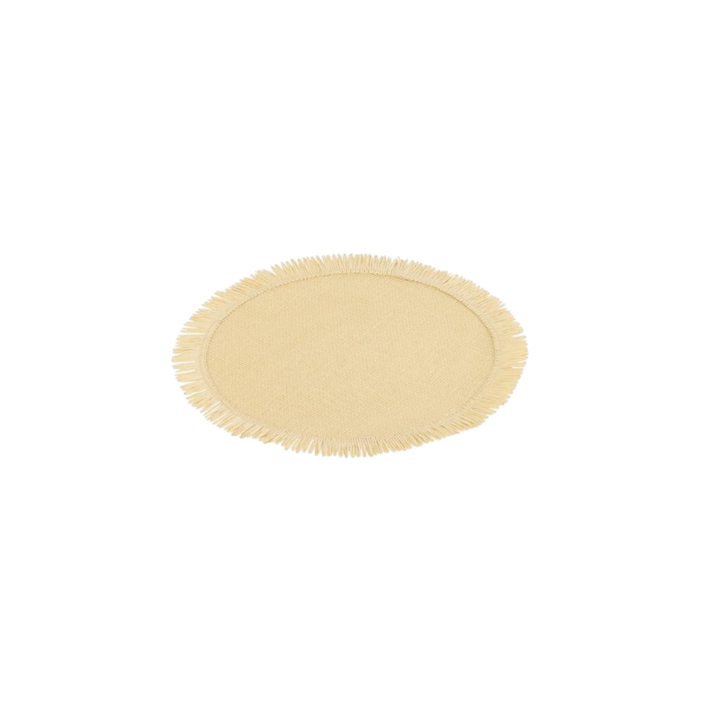 PLACEMAT ROUND PAPER ECRU
