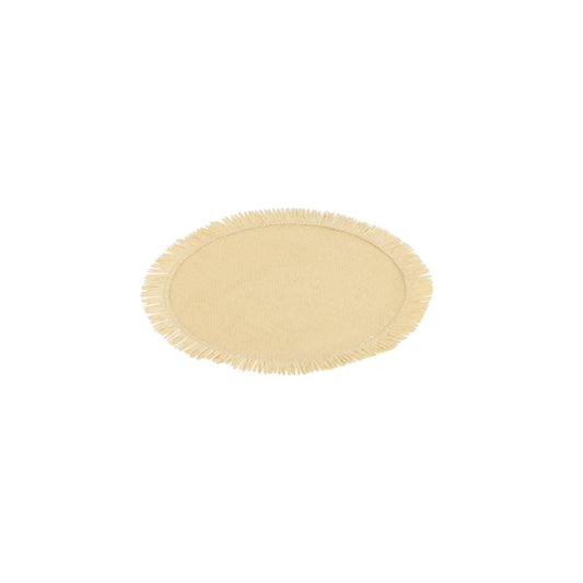 PLACEMAT ROUND PAPER ECRU