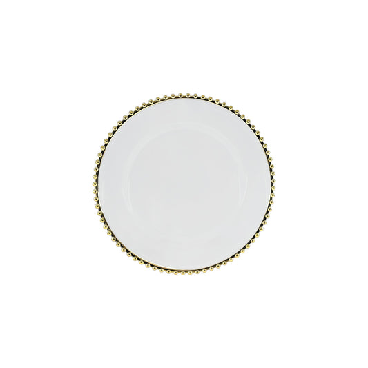 PLACEMAT TRANSPARENT GOLD PEARLS