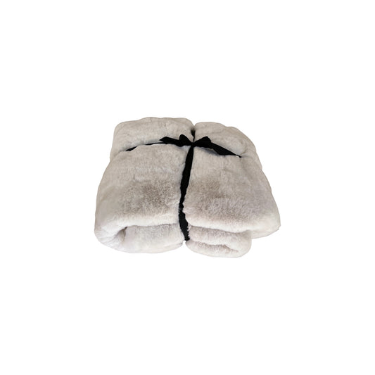 PLAID FAUX STRIP COZY BLANCA