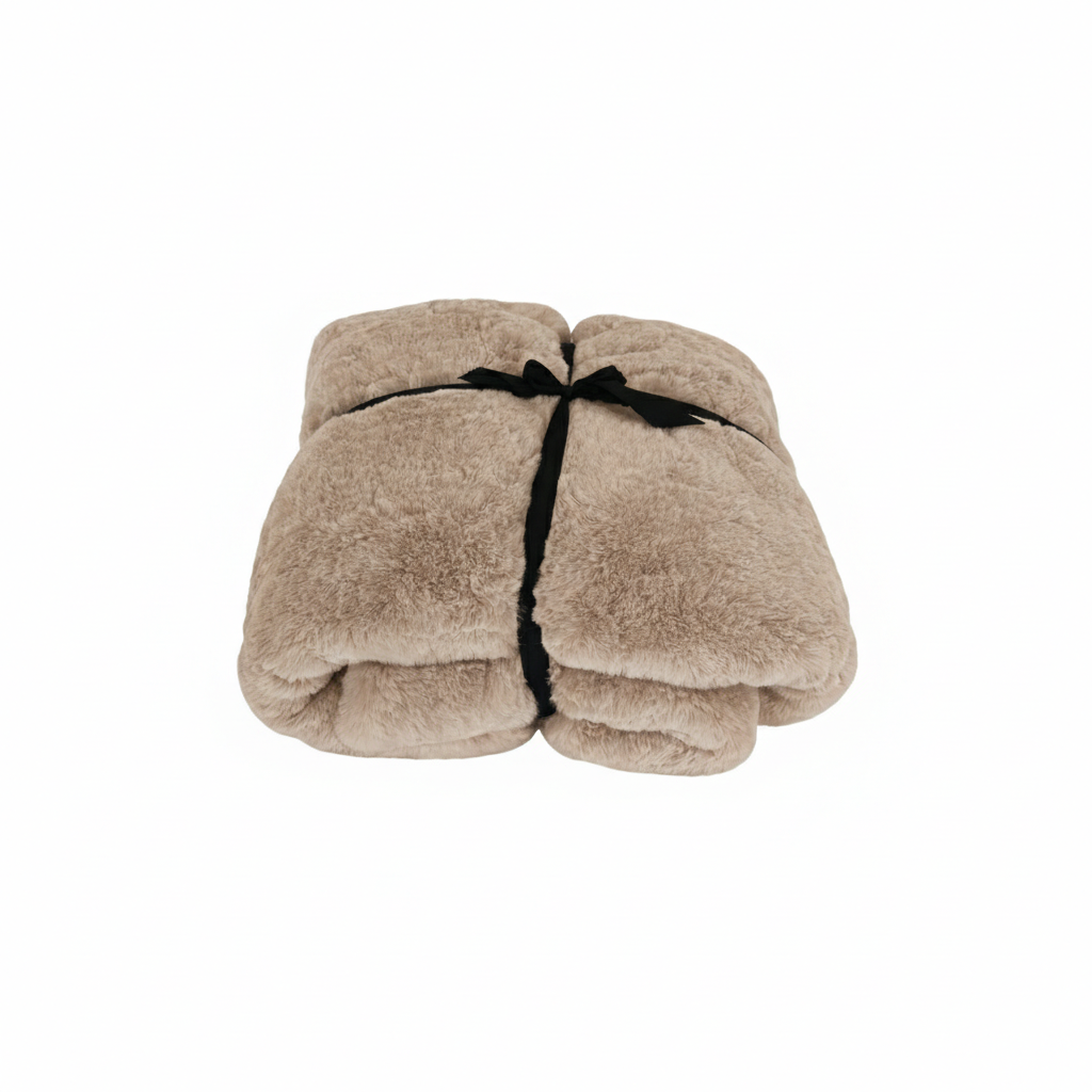 PLAID FAUX STRIP COZY BLANCA