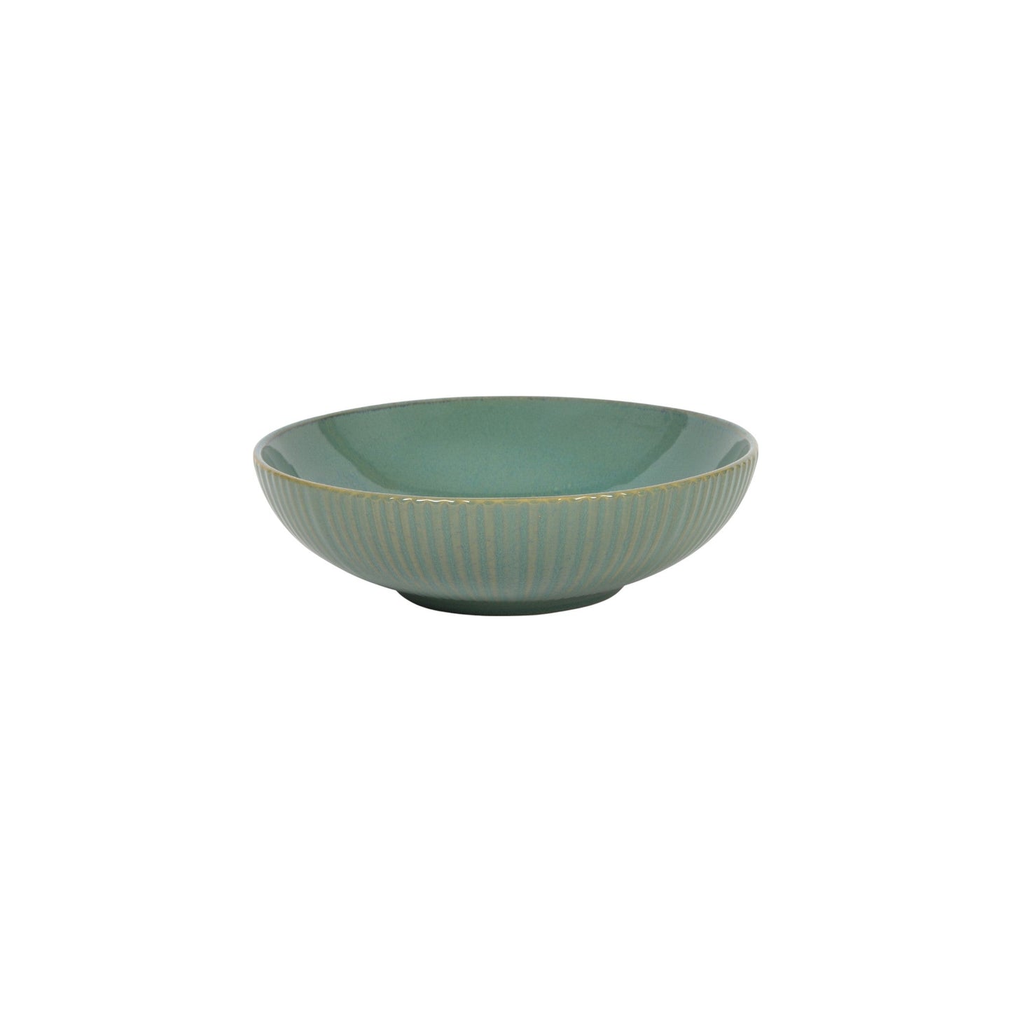 PLATE LINES OCEAN BLUE WITH GREEN