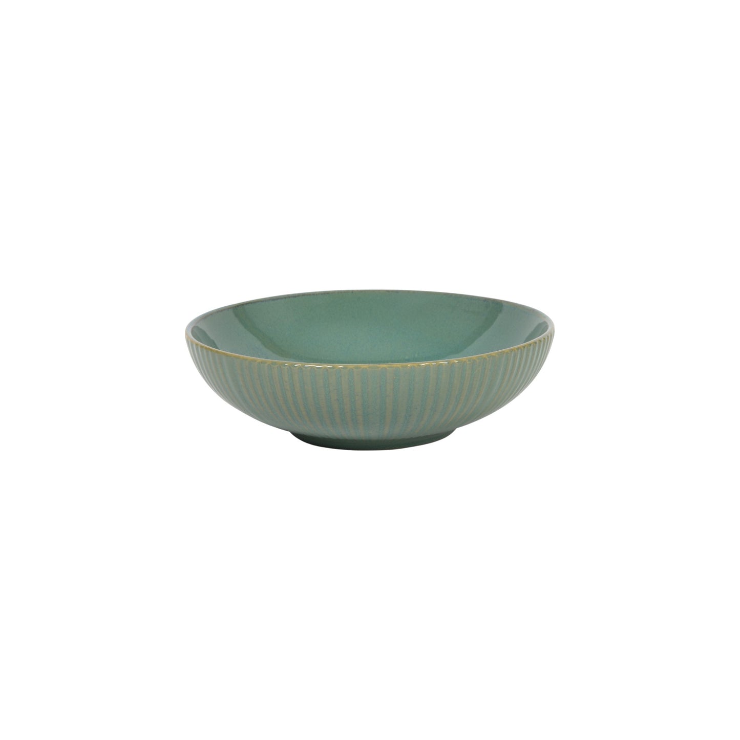 PLATE LINES OCEAN BLUE WITH GREEN