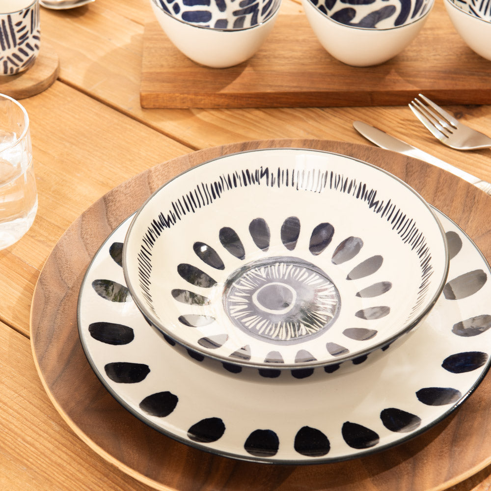 PLATE MILOS BLUE