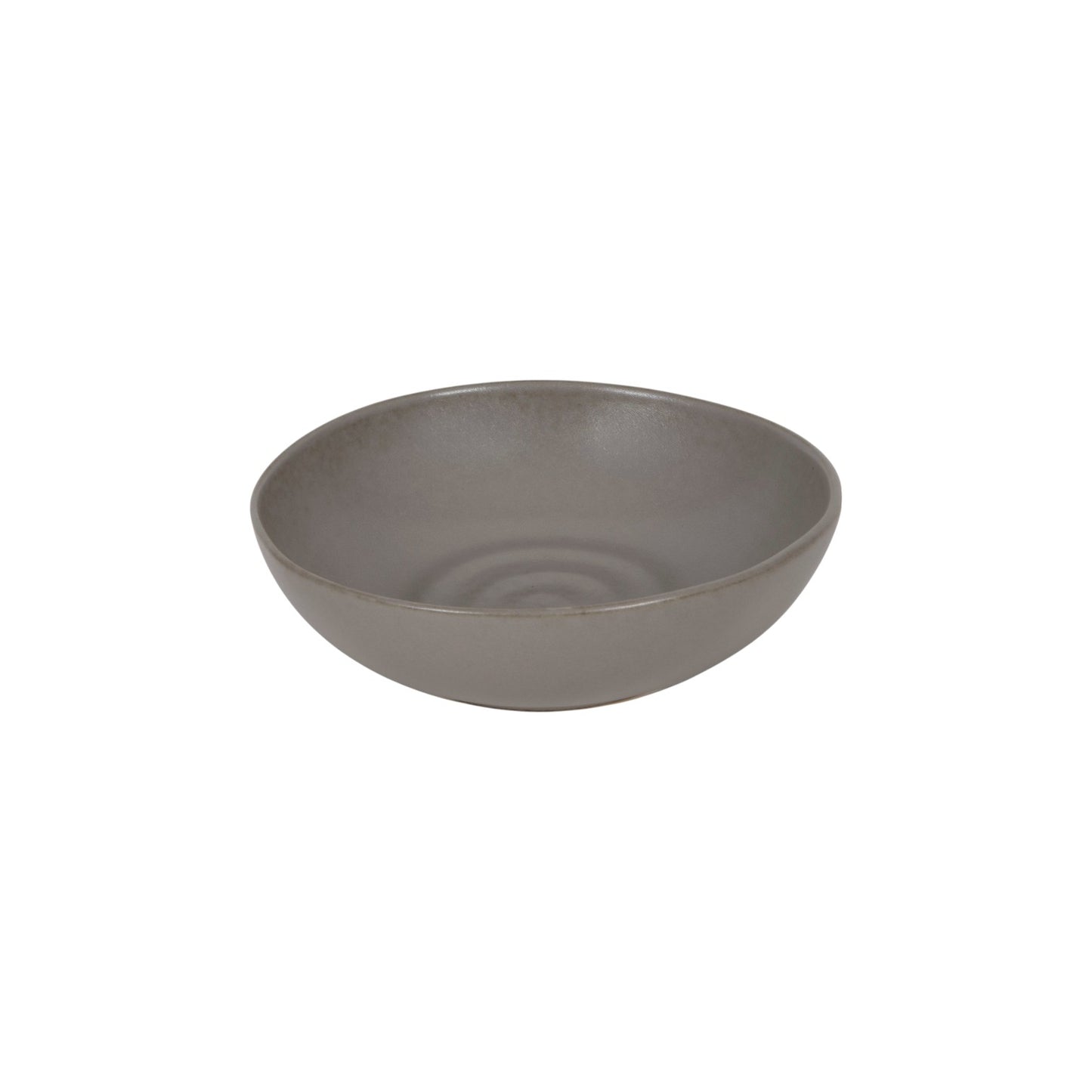 PLATE STONEWARE GREY CLAY