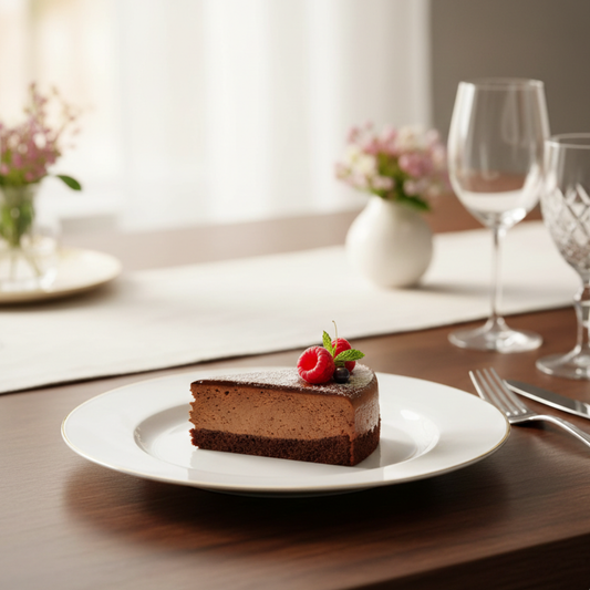 PLATE WHITE GOLD EDGE