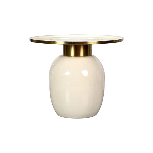 PLUMP CREAM SIDE TABLE