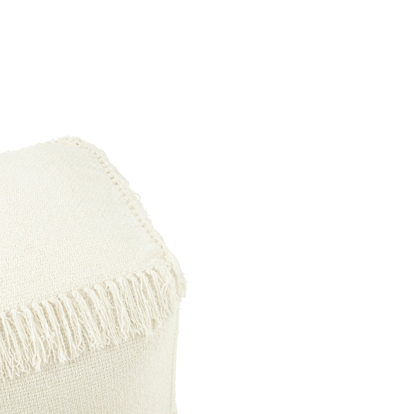 POUF SQUARE VISCO WHITE