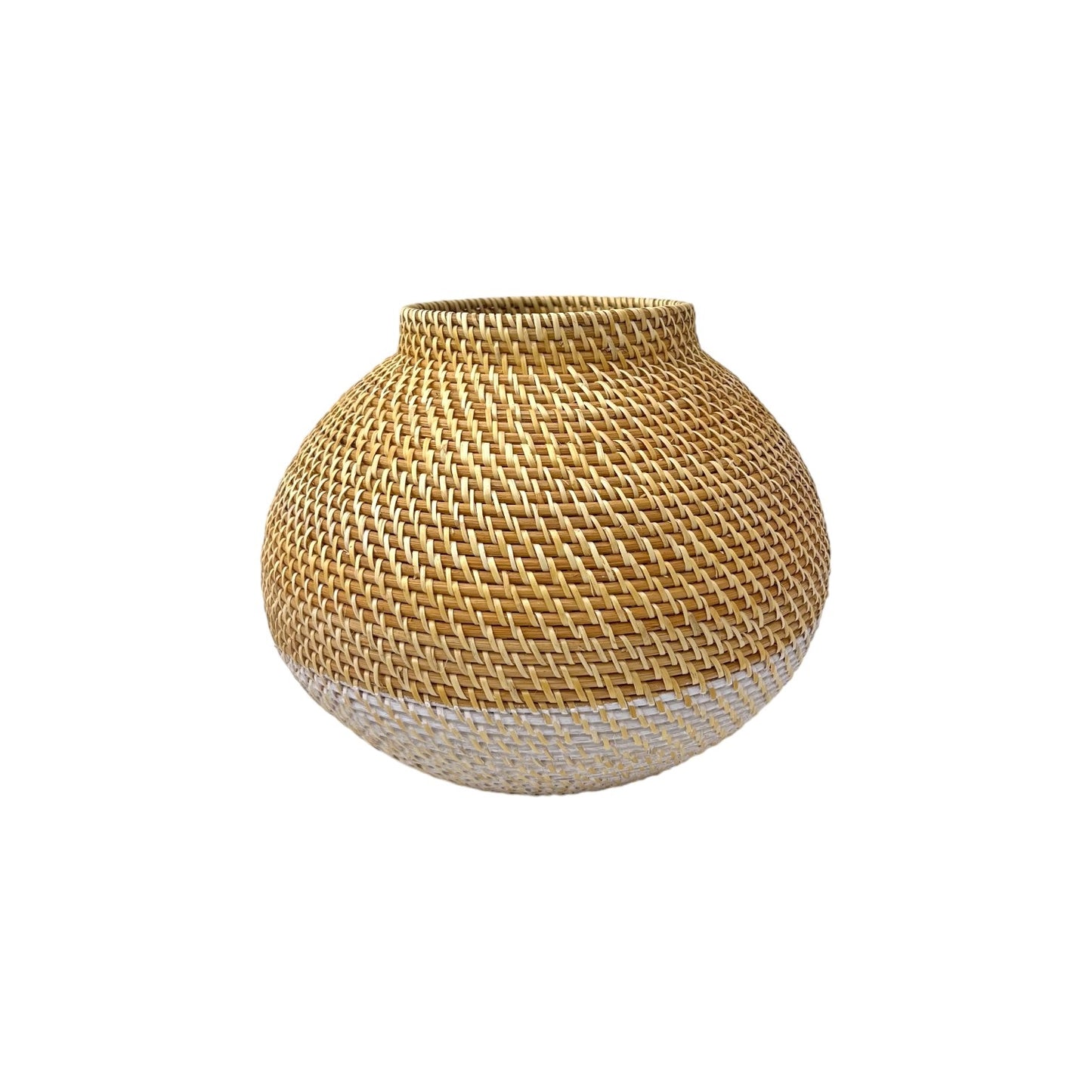 RATTAN VASE Ø 17.5 X H 19 CM