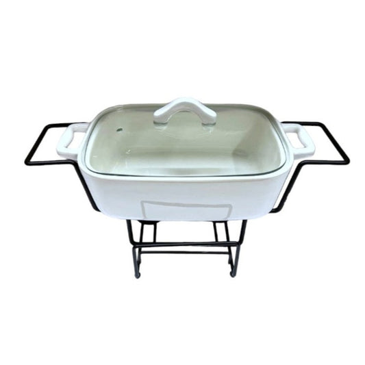 RECTANGLE CASSEROLE WHITE