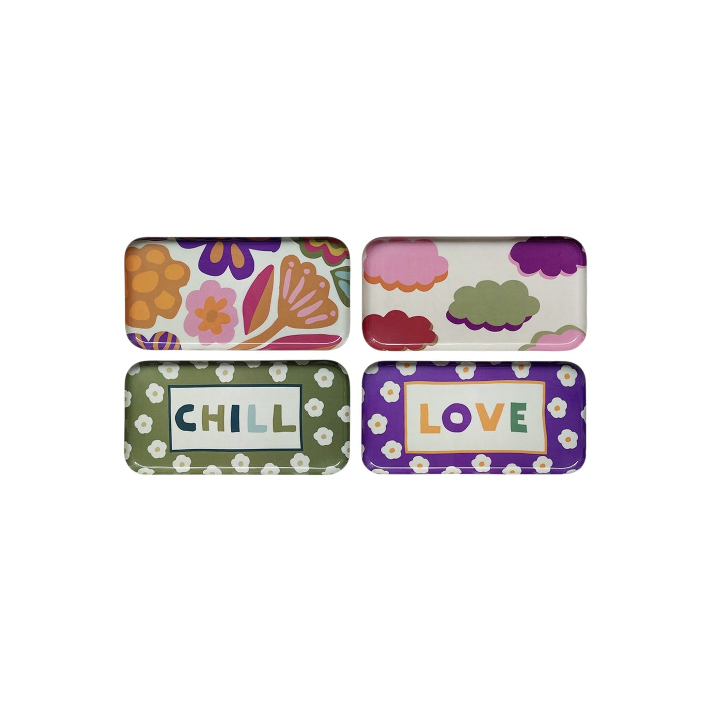 RECTANGLE TRAY FLOWER