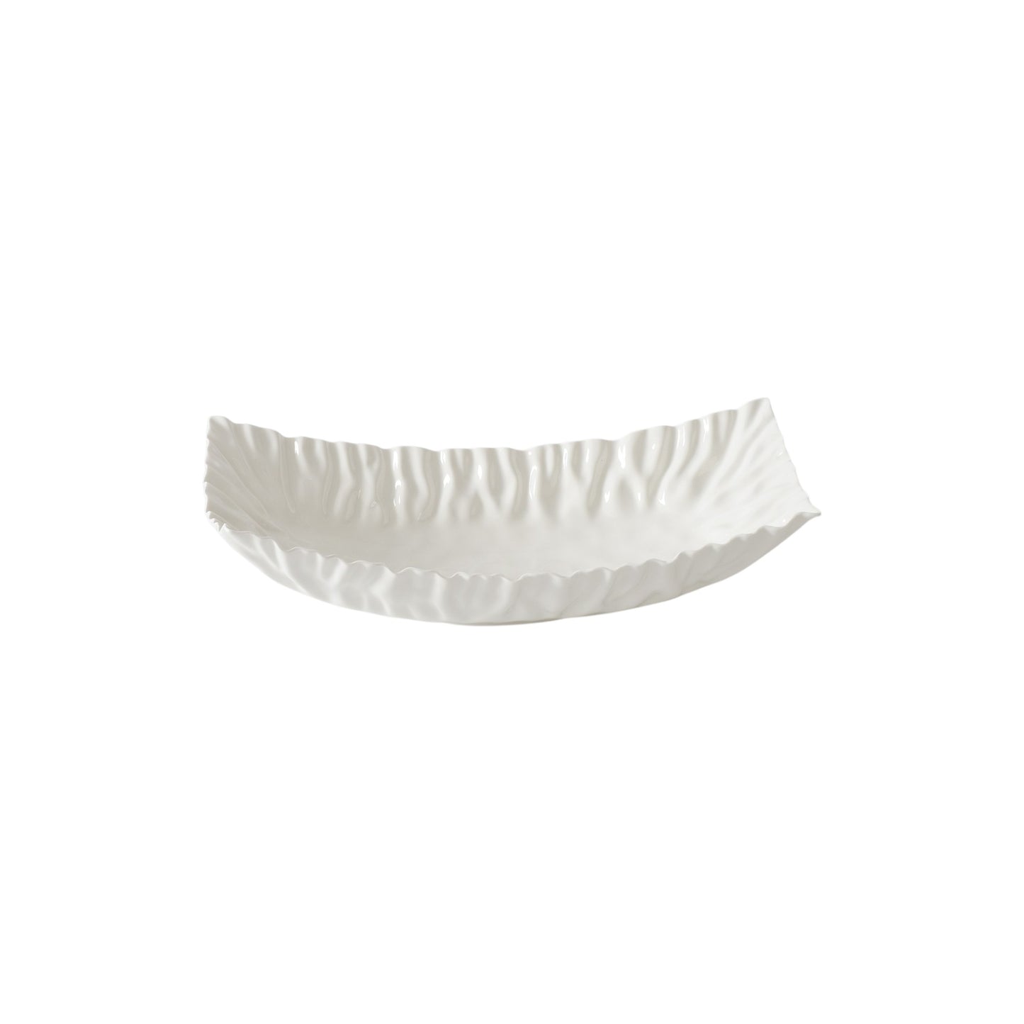 RECTANGULAR CENTERPIECE WHITE 51 X 23 X 13 CM
