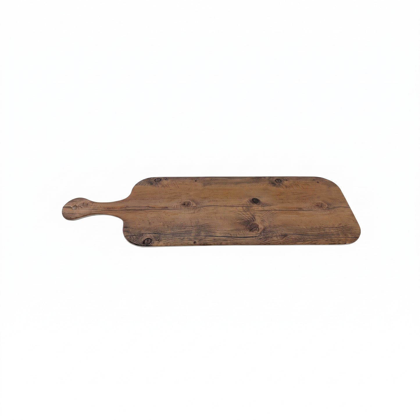 RECTANGULAR PLATTER WITH HANDLE WOOD EFFECT MELAMINE
