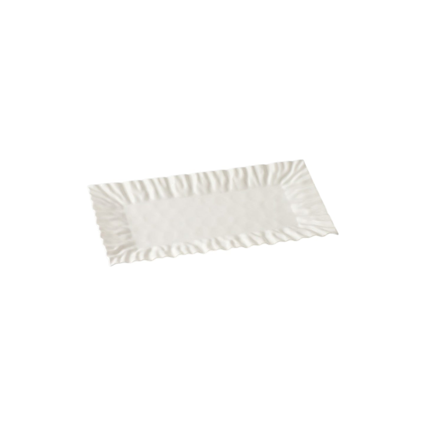 RECTANGULAR TRAY WHITE PORCELAIN