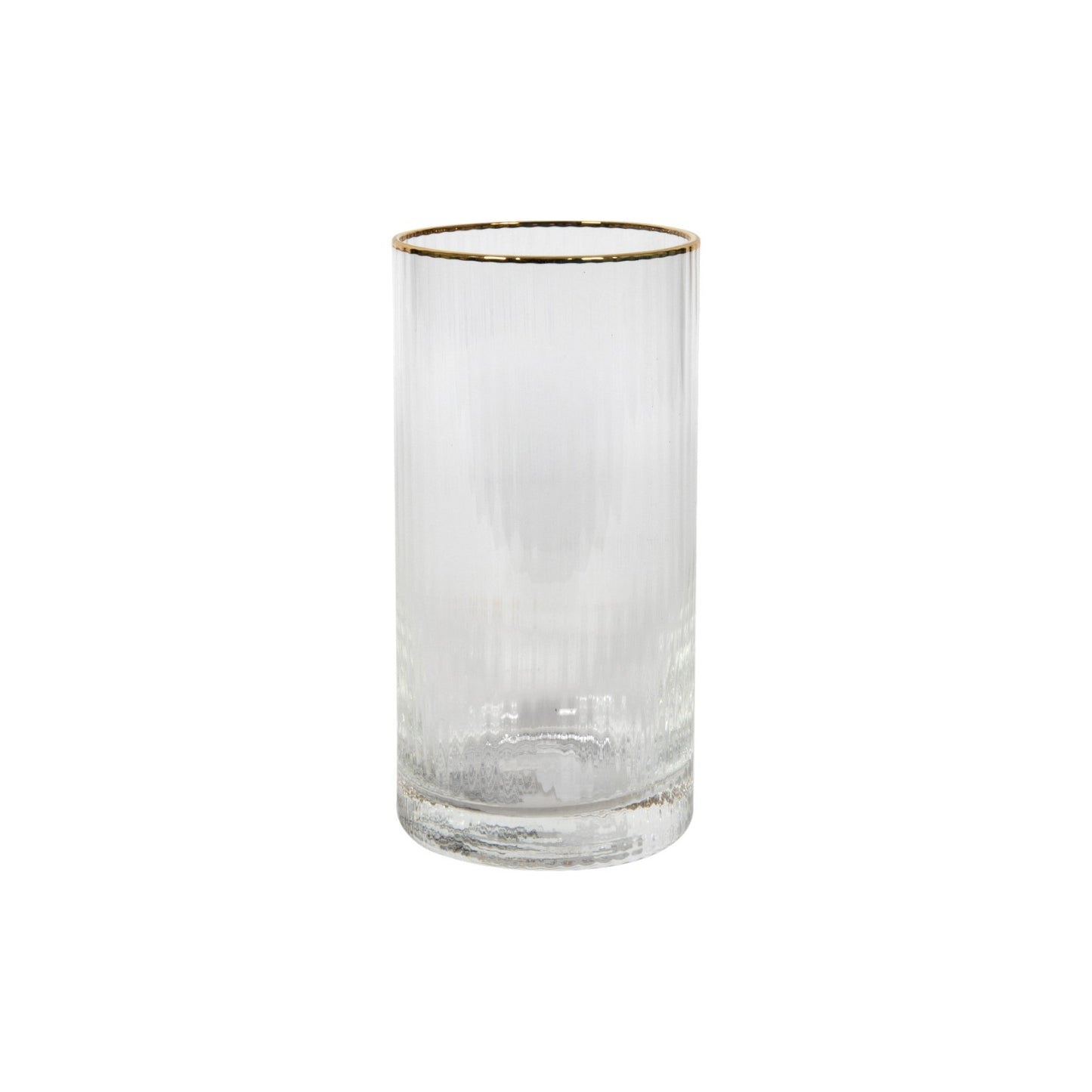 RIBBED LONG DRINK GLASS