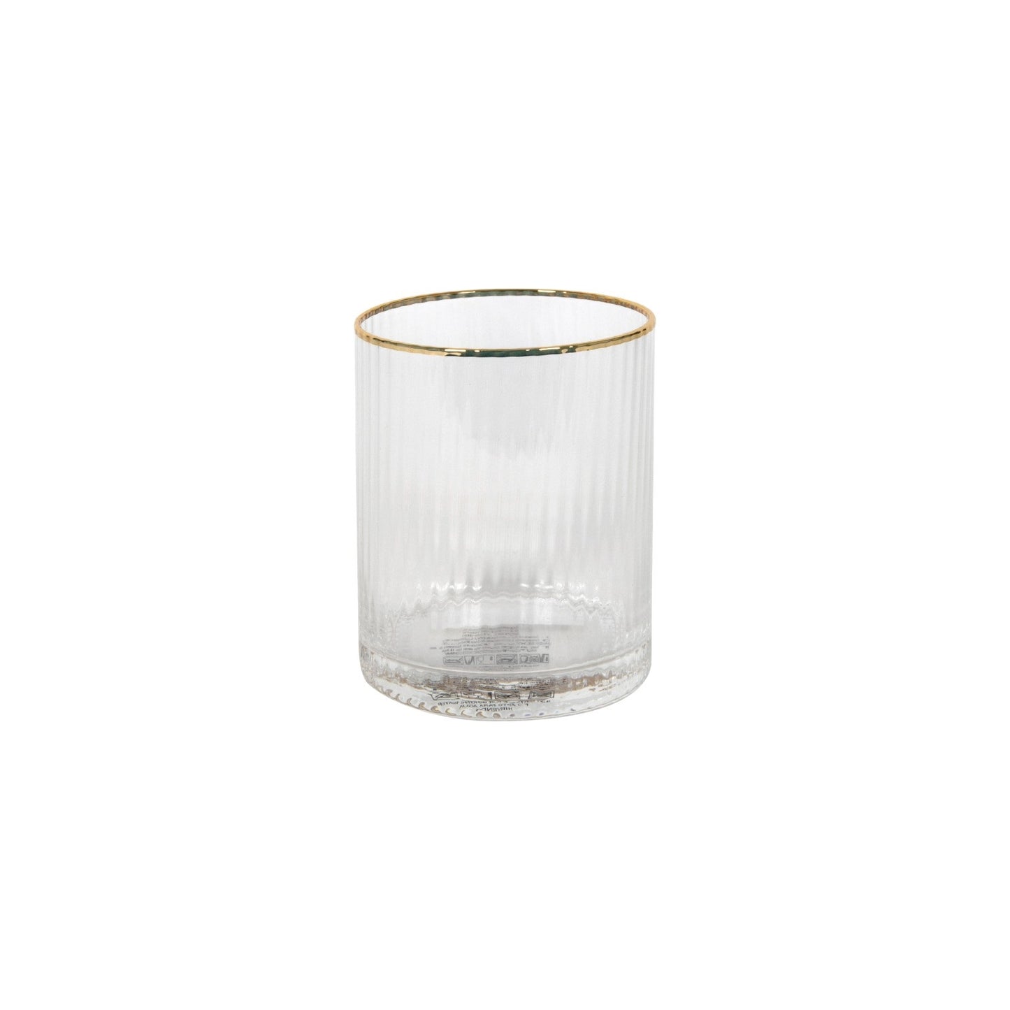 RIBBED WHISKEY GLASS