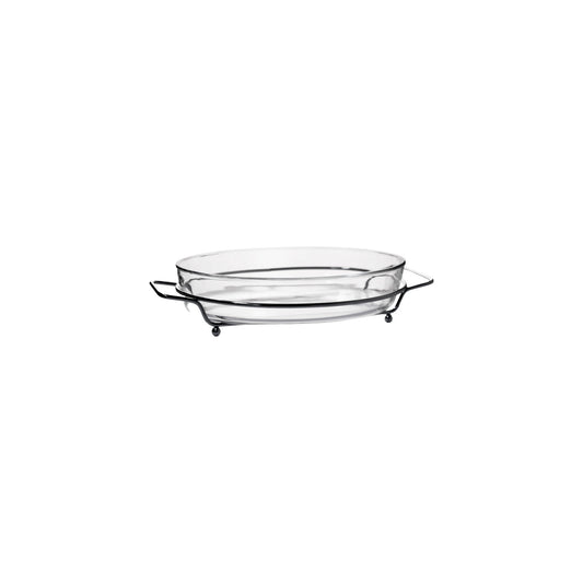 ROASTER WITH INOX SUPPORT OVAL