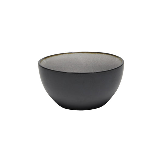 ROUND BOWL Ø 12 X 6 CM REACTIVE GLAZE GREY