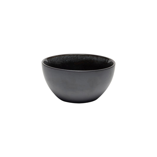 ROUND BOWL Ø 12 X 6 CM REACTIVE GLAZE NEW BLACK