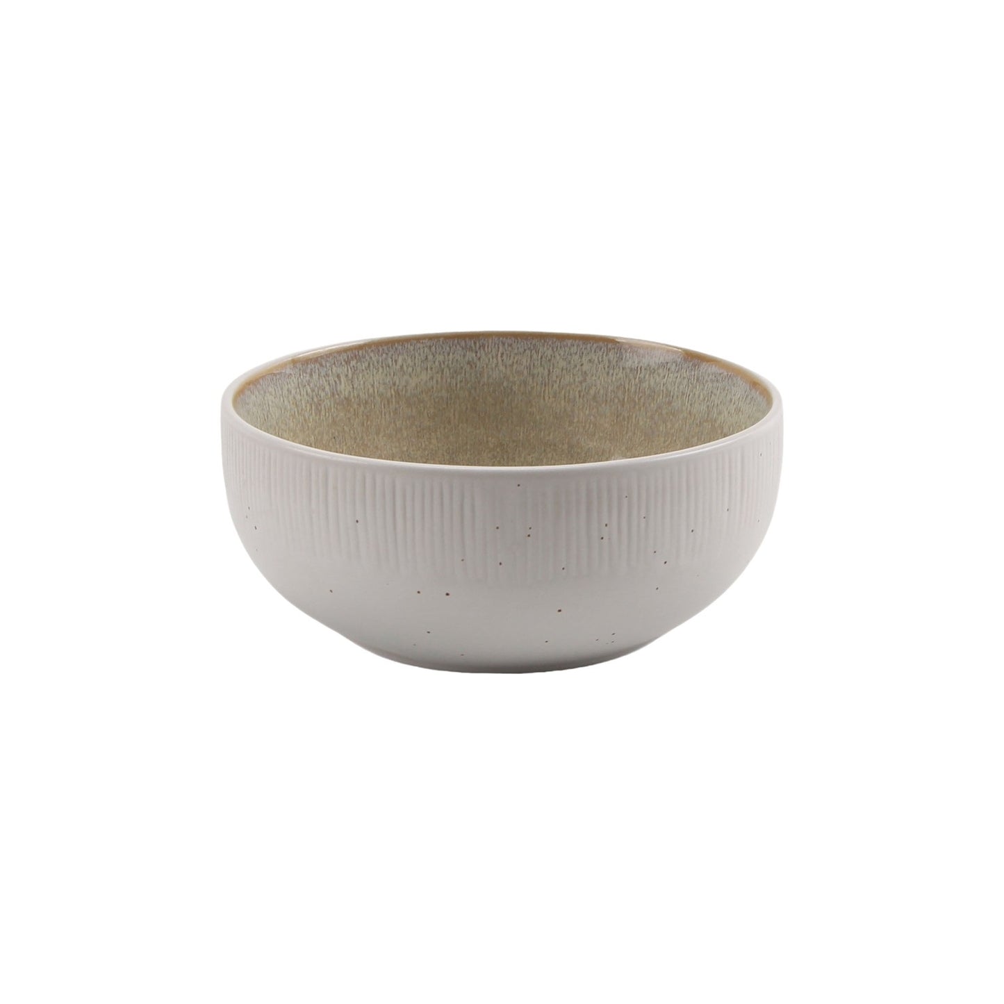 ROUND BOWL REACTIVE GLAZE 13.7 X 7 CM WHITE