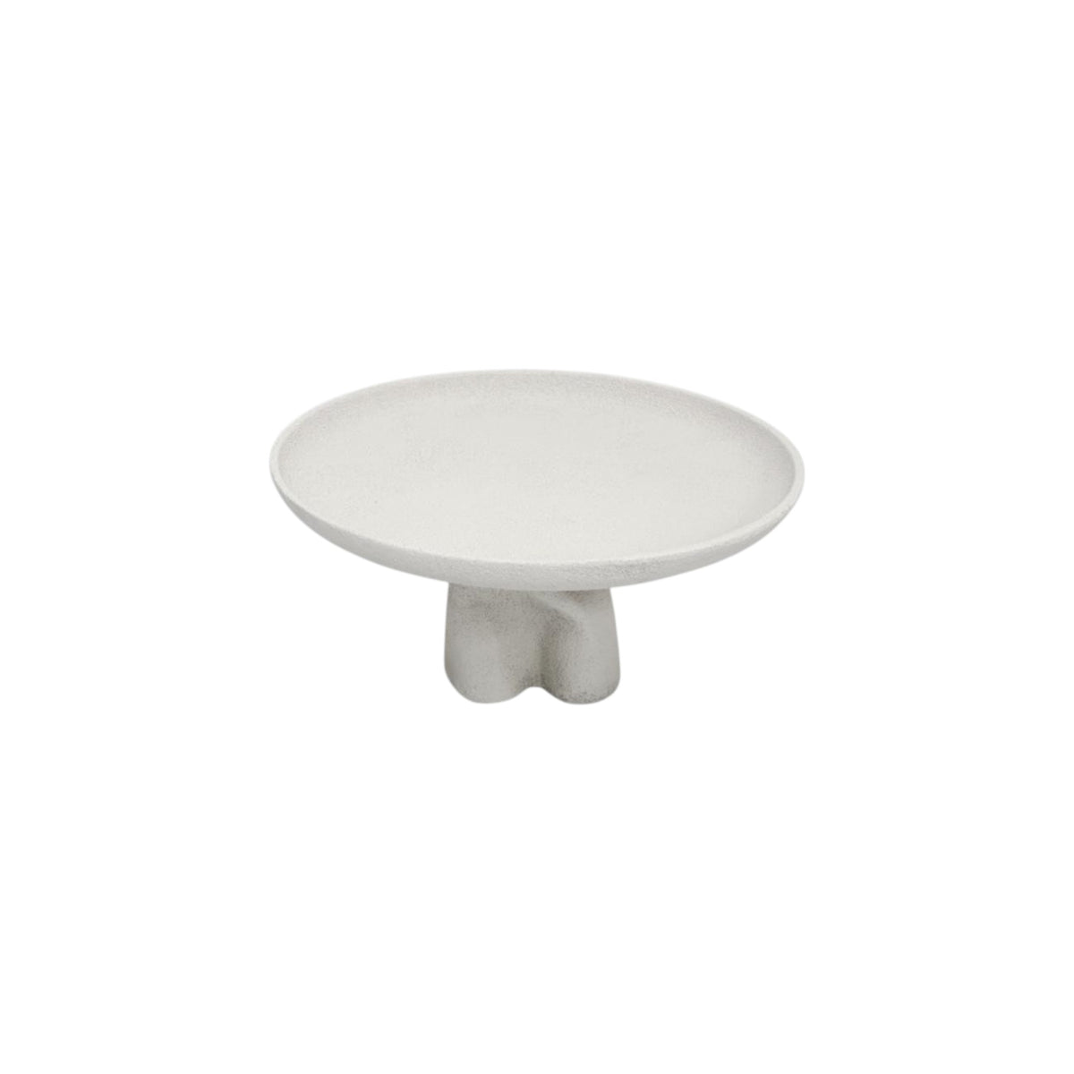 ROUND CAKE STAND ON BASE WHITE