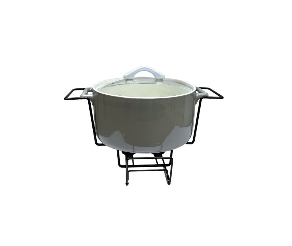 ROUND CASSEROLE WARM GREY