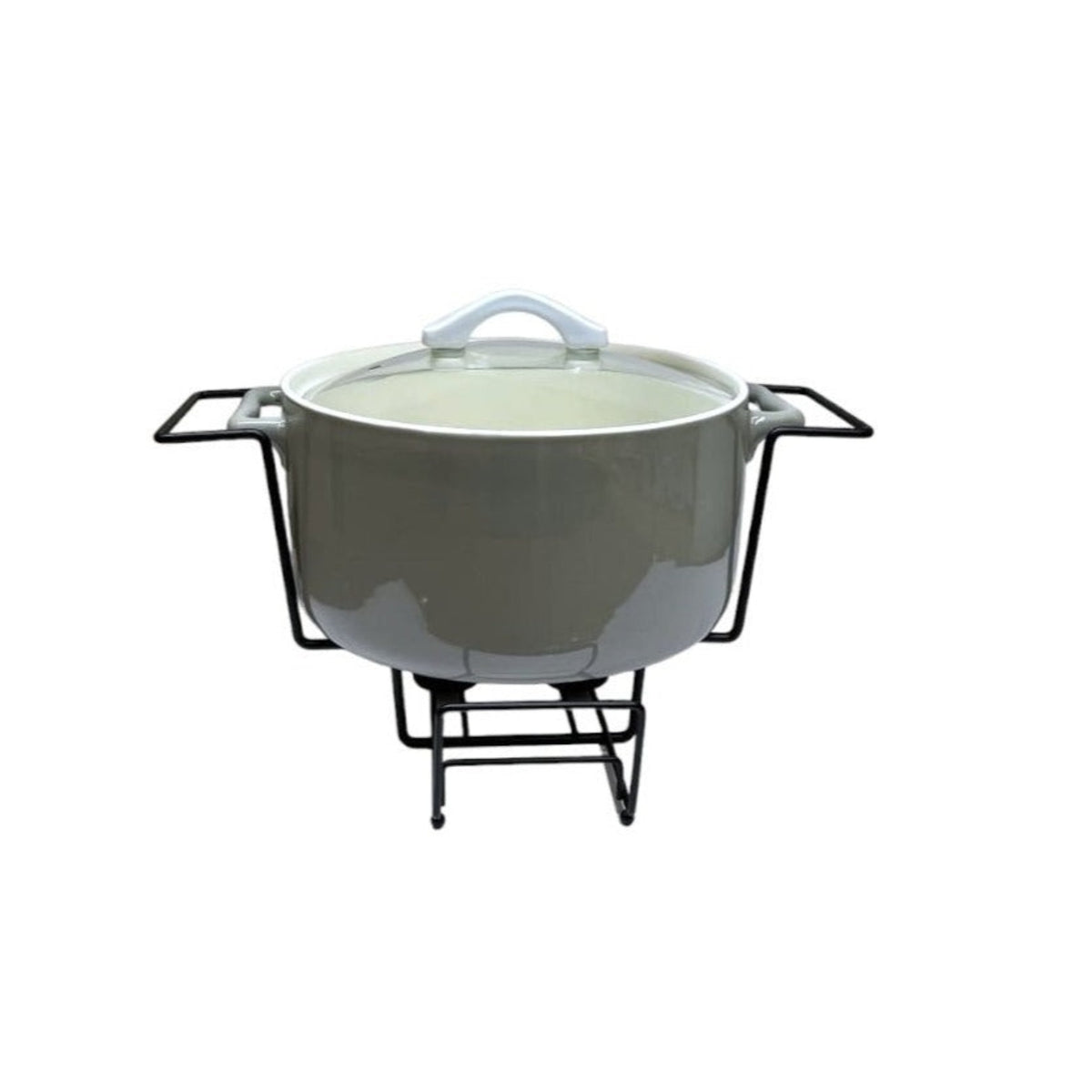 ROUND CASSEROLE WARM GREY