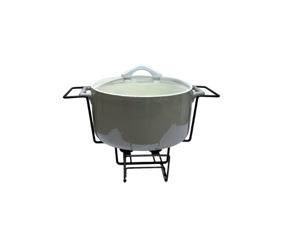 ROUND CASSEROLE WARM GREY