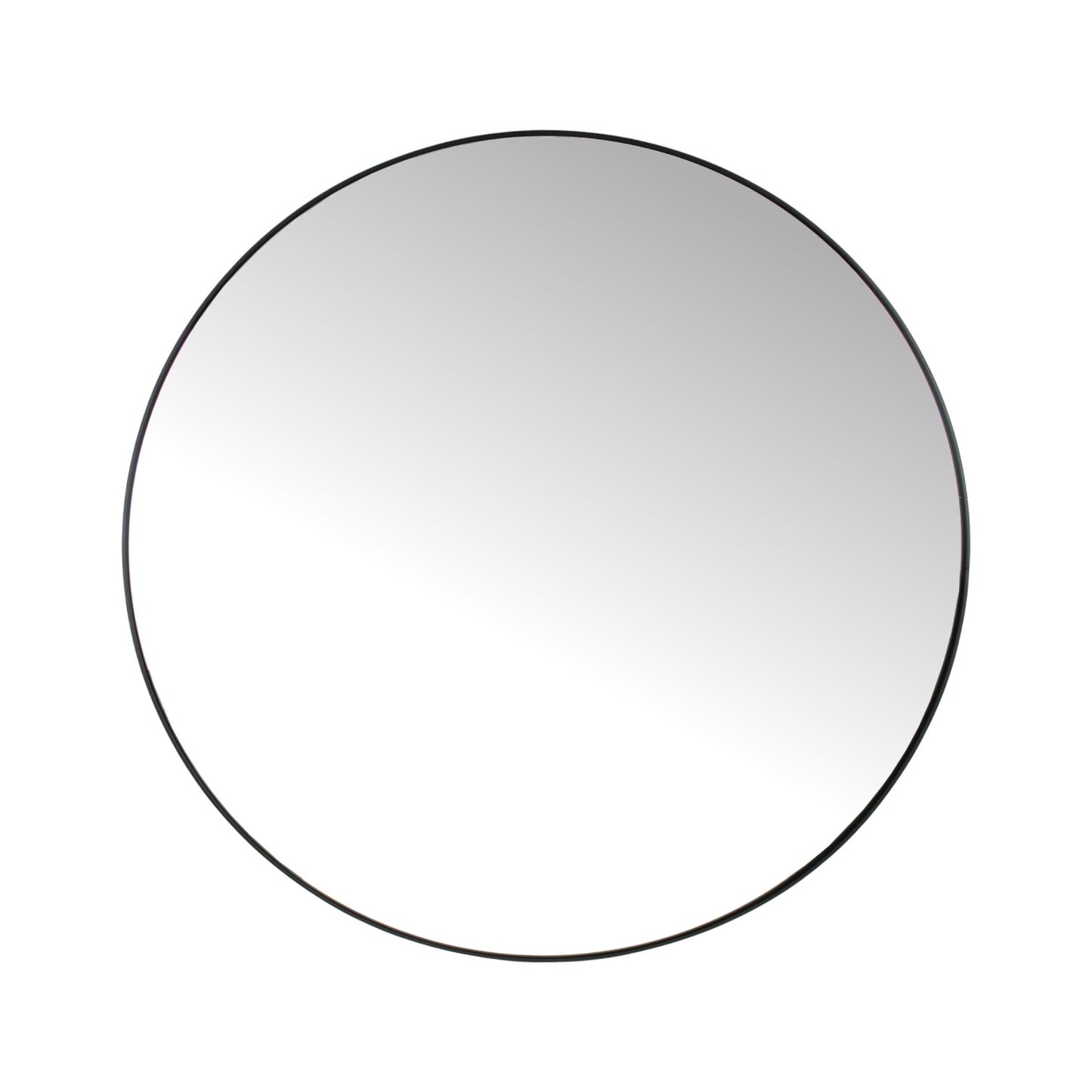 ROUND MIRROR METAL BLACK