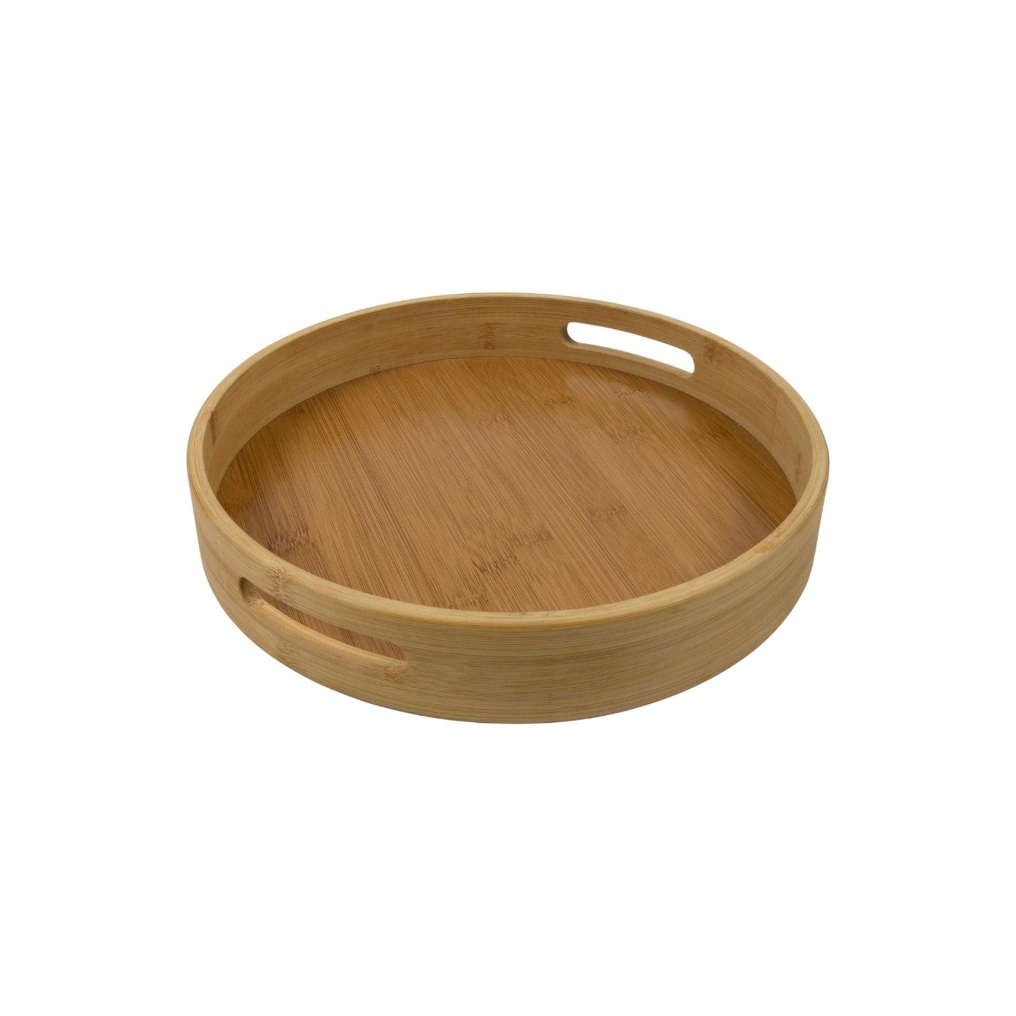 ROUND SERVING TRAY BAMBOO