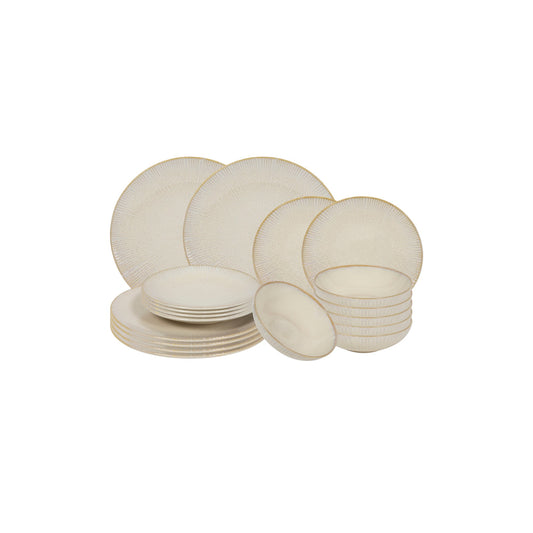 S18 DINNER SET PASTEL BEIGE