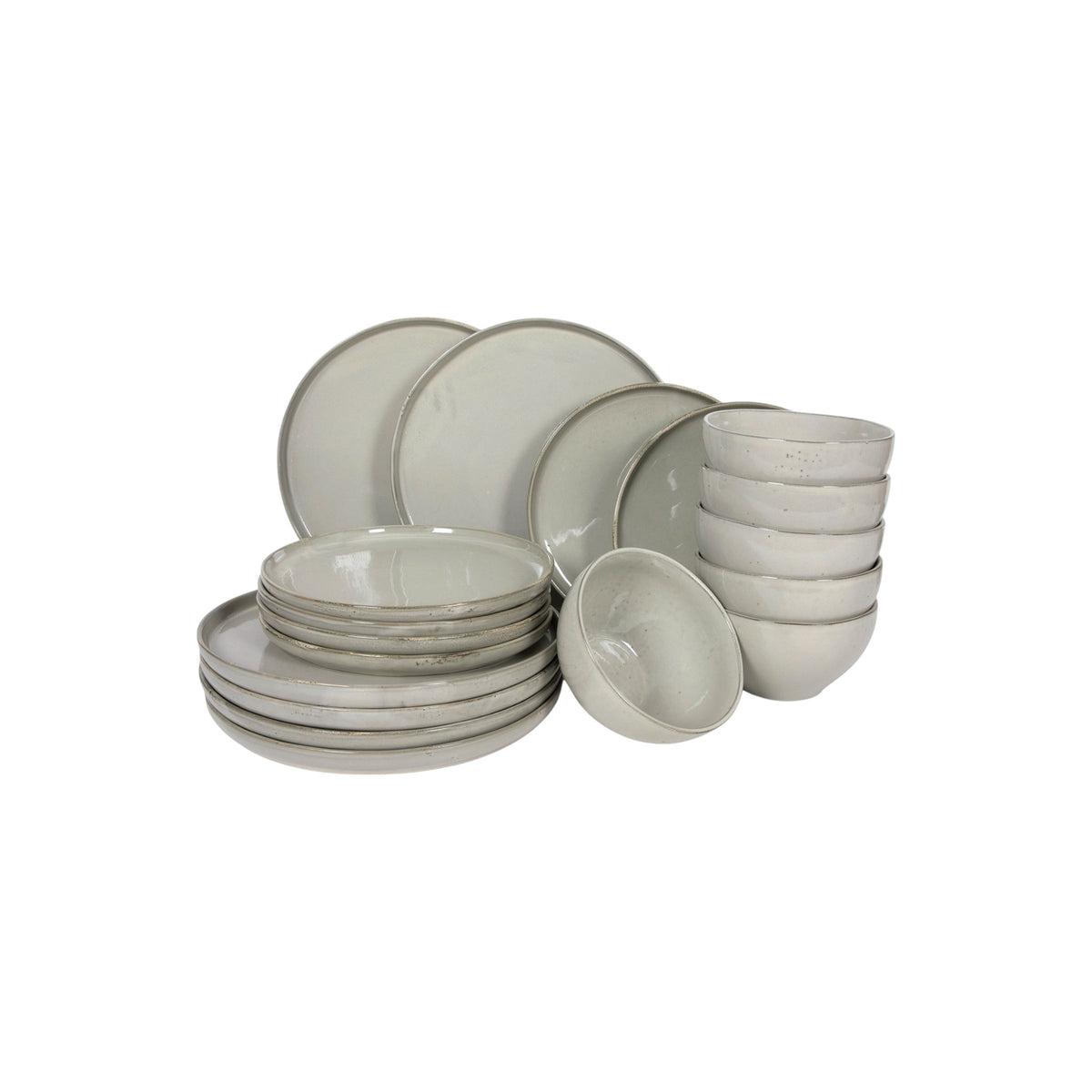 S18 DINNER SET STONE GREY