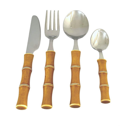 S24 BAMBOO BEIGE CUTLERY