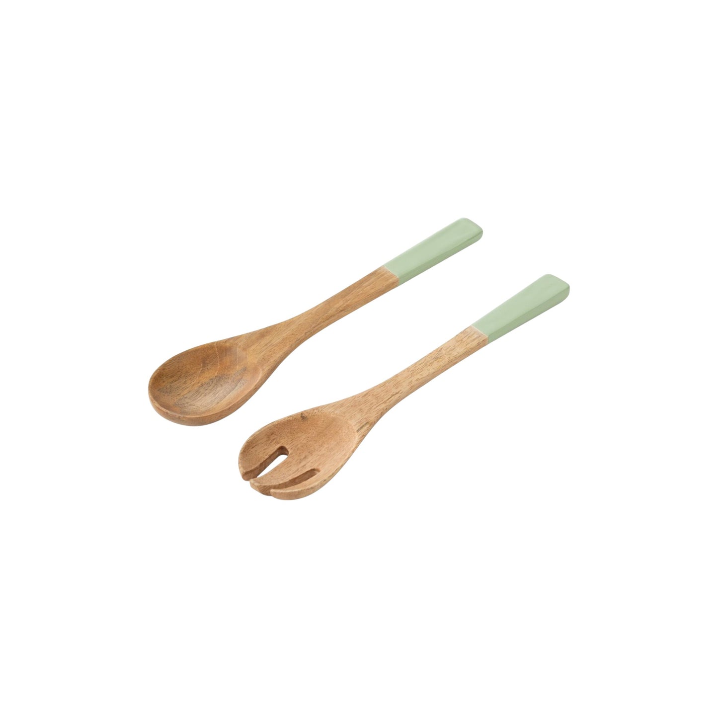 S2 SALAD SERVER MANGO WOOD GREEN
