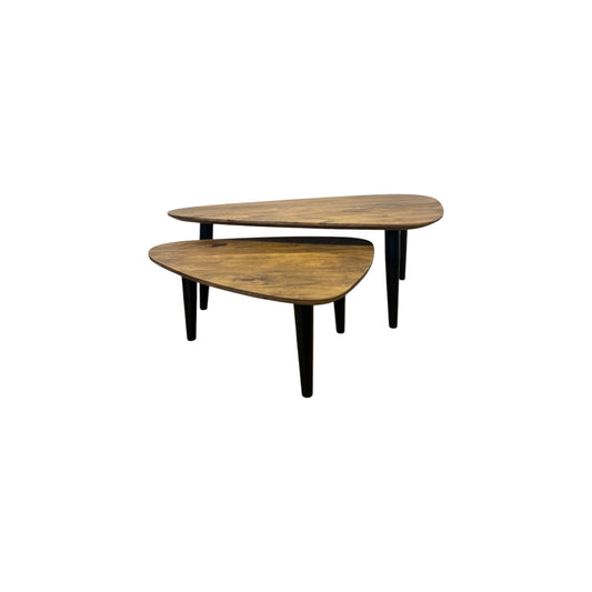S2 TABLE MANGO WOOD TRIANGULAR
