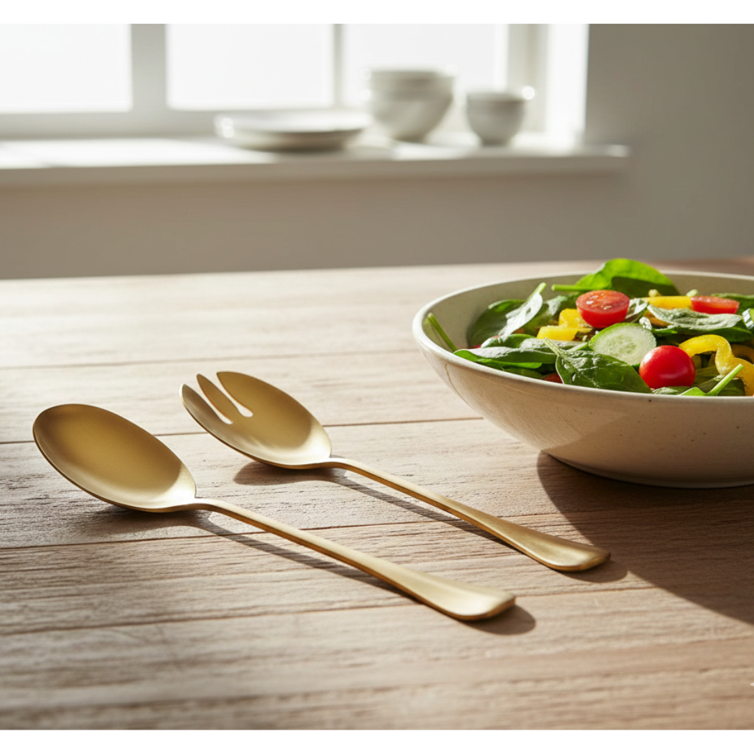 S2 SALAD SERVER GOLD