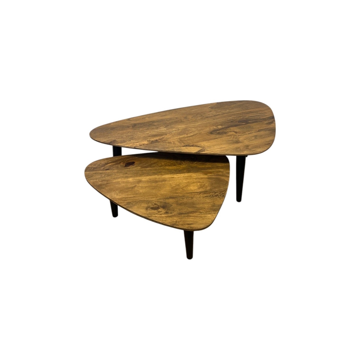 S2 TABLE MANGO WOOD TRIANGULAR