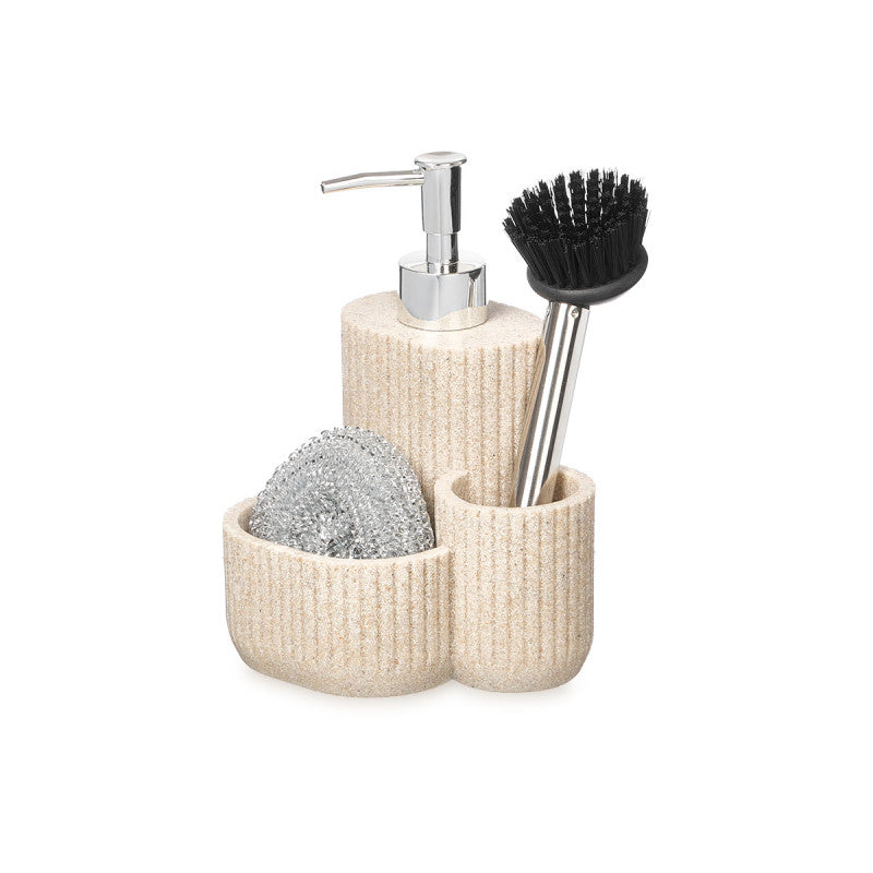 S3 KITCHEN DISPENSER SCOURING PAD BRUSH CREAM