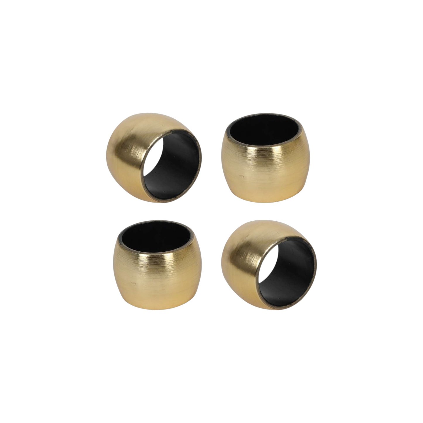 S4 NAPKIN RINGS GOLD