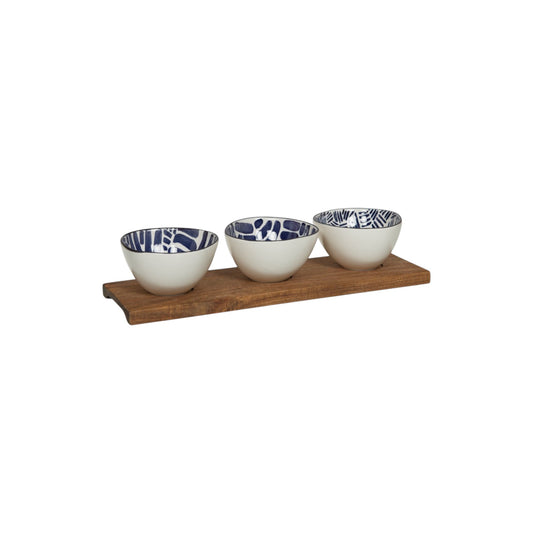 S4 SERVING BOWLS WITH TRAY MILOS