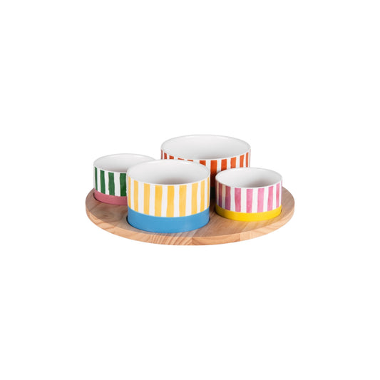 S5 SERVING BOWLS DOLCE VITA WITH TRAY
