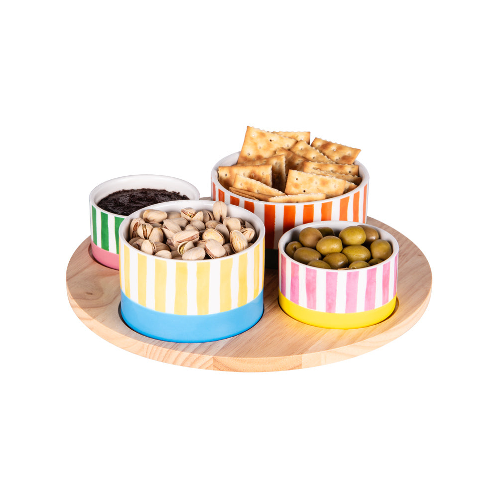 S5 SERVING BOWLS DOLCE VITA WITH TRAY
