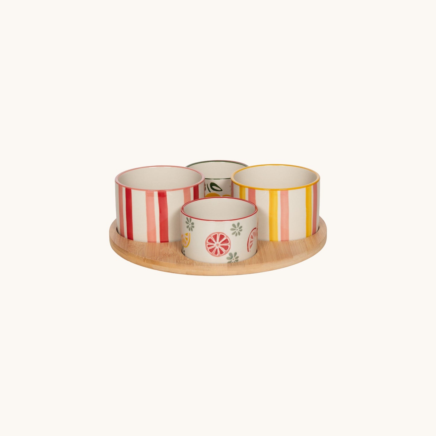 S5 SERVING BOWLS ZESTINE WITH TRAY