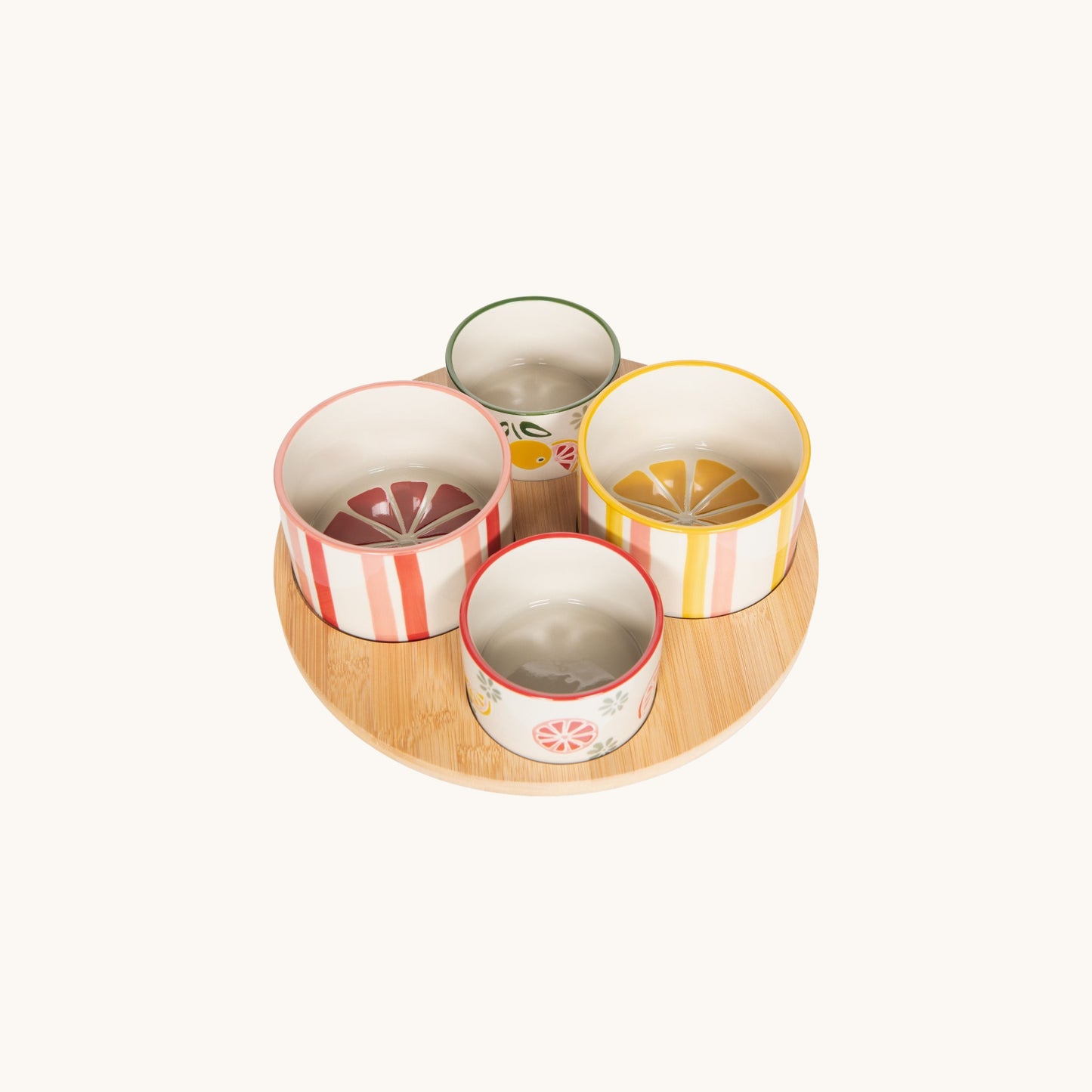 S5 SERVING BOWLS ZESTINE WITH TRAY