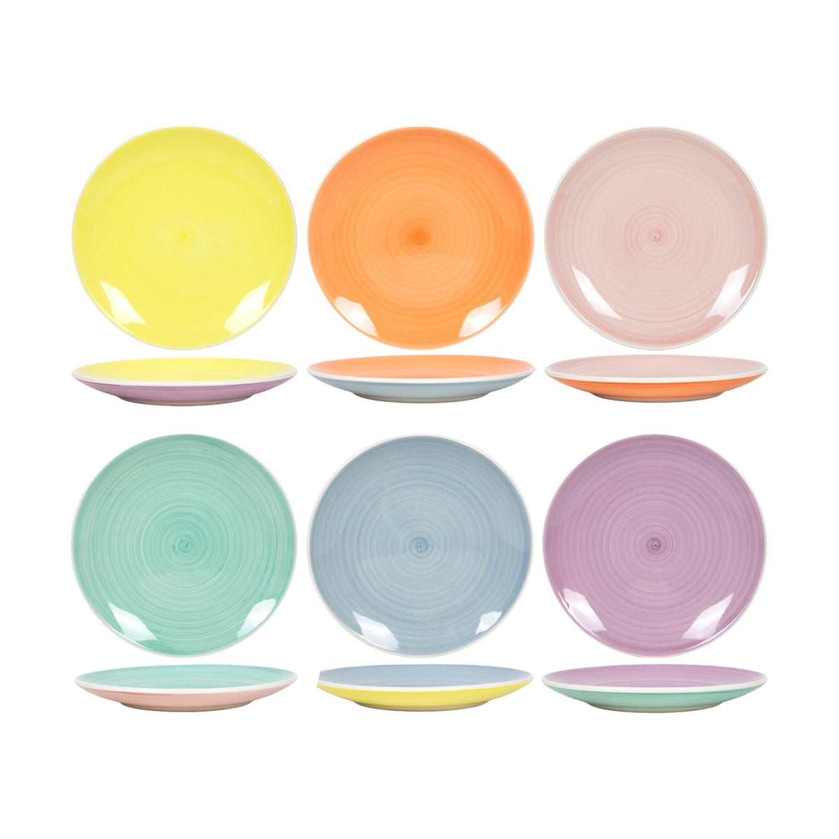 S6 DESSERT PLATE PASTEL